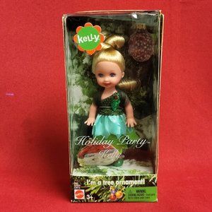 Barbie Kelly Holiday Party Kelly Doll Tree Ornament 2004
